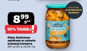 Płaty śledziowe opiekane w zalewie octowej Corsarro