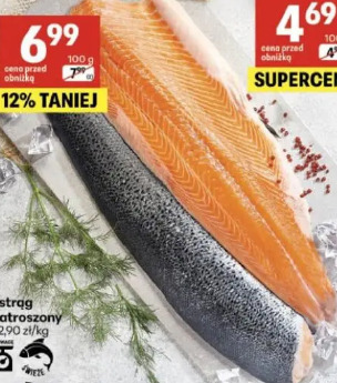 Łosoś atlantycki filet ze skórą XXL