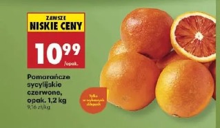 Pomarańcze sycylijskie czerwone