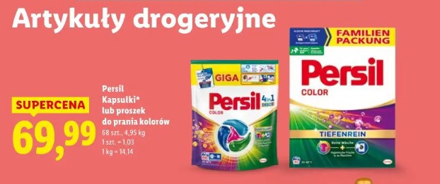 Persil kapsułki lub proszek do prania kolorów