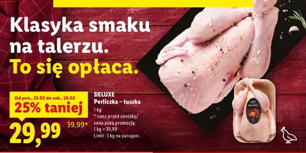 Deluxe Perliczka - tuszka
