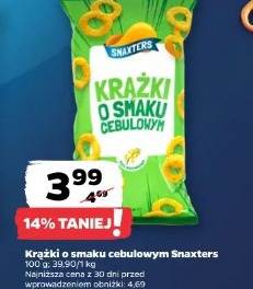 Krążki o smaku cebulowym SnaXters