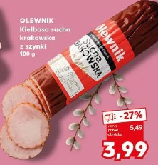Olewnik Kiełbasa sucha krakowska z szynki