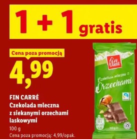Fin Carré Czekolada mleczna z siekanymi orzechami laskowymi