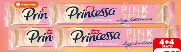Wafelek Princessa Pink truskawkowa