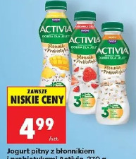 Jogurt pitny z błonnikiem i probiotykami Activia