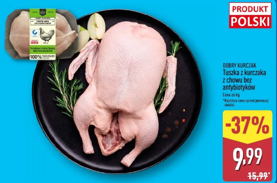 Dobry Kurczak Tuszka z kurczaka z chowu bez antybiotyków