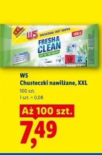 W5 Chusteczki nawilżane, XXL