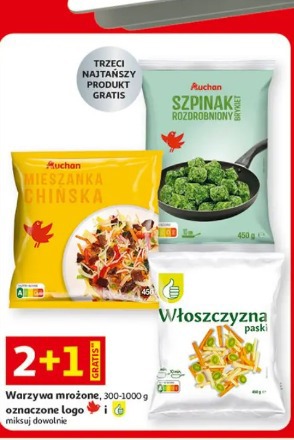 Warzywa mrożone Auchan