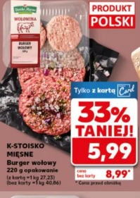 Burger wołowy K-Stoisko Mięsne