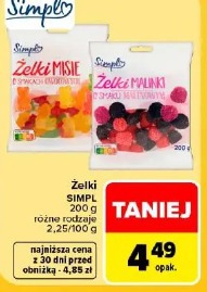 Żelki misie SIMPL