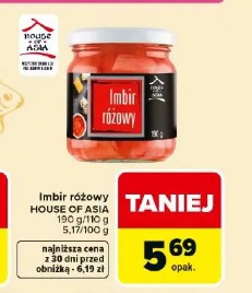 Imbir różowy HOUSE OF ASIA