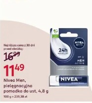 Nivea Men, pielęgnująca pomadka do ust