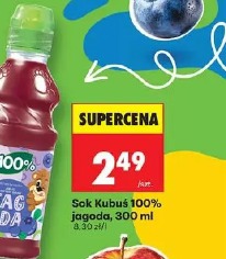 Kubuś sok 100% jagoda