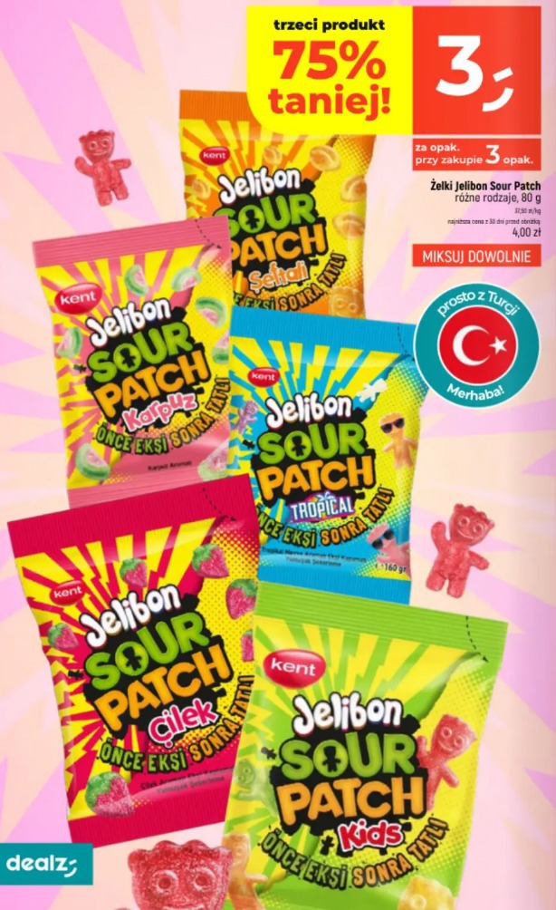 Żelki Jelibon Sour Patch