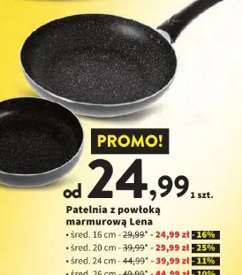 Patelnia z powłoką marmurową Lena