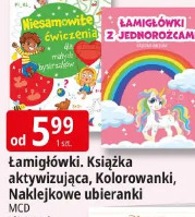 Łamigłówki. Książka aktywizująca, Kolorowanki, Naklejkowe ubieranki MCD