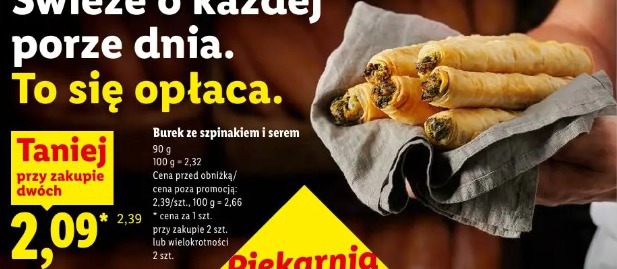 Burek ze szpinakiem i serem