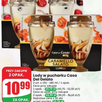 Lody w pucharku Casa Del Gelato