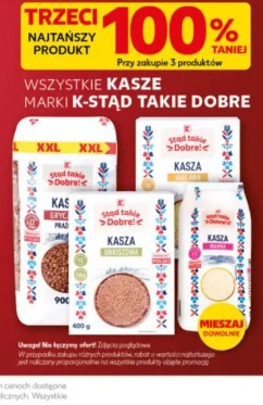 Kasze marki K-Stąd takie dobre (wszystkie rodzaje)