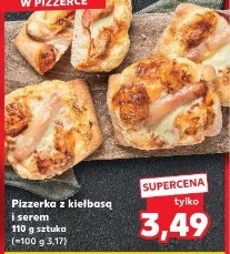 Pizzerka z kiełbasą i serem