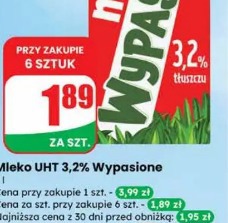 Mleko UHT 3,2% Wypasione