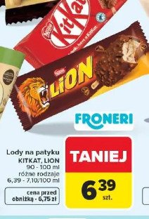 Lody na patyku KitKat, Lion Froneri