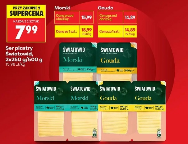 Ser plastry Światowid Morski lub Gouda