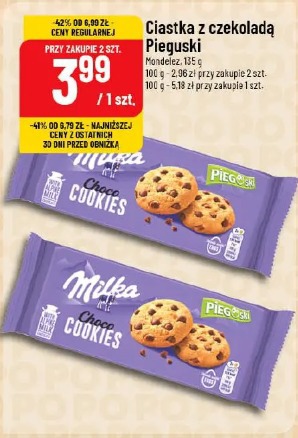 Ciastka z czekoladą Pieguski