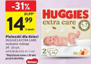 Pieluszki dla dzieci Huggies Extra Care 24-26 szt.