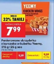 Panierowane skrzydełka z kurczaka w kubeku Yeemy