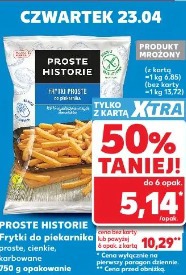 Proste Historie Frytki do piekarnika proste, cienkie, karbowane