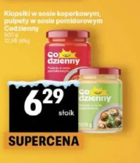 Klopiski w sosie koperkowym, pulpety w sosie pomidorowym Codzienny