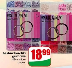 Zestaw koraliki gumowe