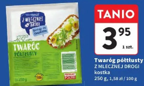Twaróg półtłusty Z MLECZNEJ DROGI kostka
