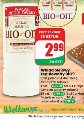 Wkład olejowy regulowany BIO9