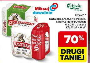 Piwo Kasztelan jasne pełne, niepasteryzowane