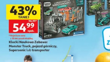Klocki Naukowa Zabawa: Monster Truck, pojazd górniczy, Supersonic lub transporter