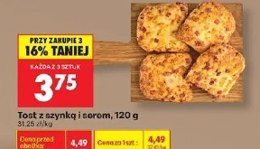 Tost z szynką i serem