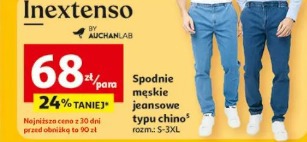 Spodnie męskie jeansowe typu chino