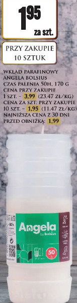 Wkład parafinowy Angela Bolsius