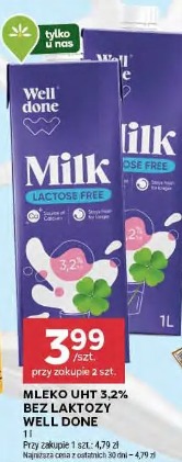 Mleko UHT 3,2% bez laktozy Well Done