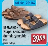 Up2fashion Klapki skórzane damskie/męskie