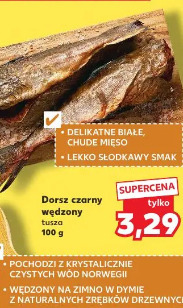 Dorsz czarny wędzony tusza