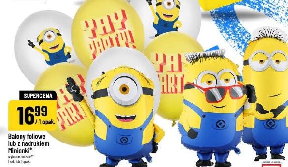 Balony foliowe lub z nadrukiem Minionki