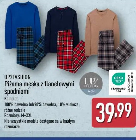 Up2fashion Piżama męska z flanelowymi spodniami