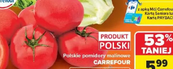 Polskie pomidory malinowe Carrefour