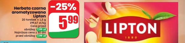 Herbata czarna aromatyzowana Lipton