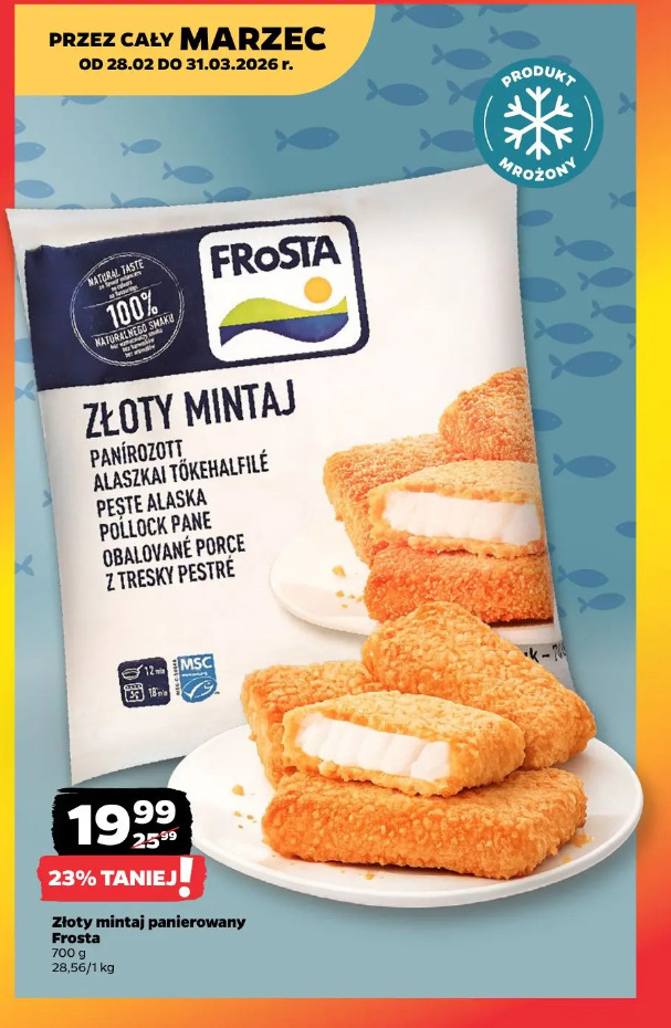 Złoty mintaj panierowany Frosta