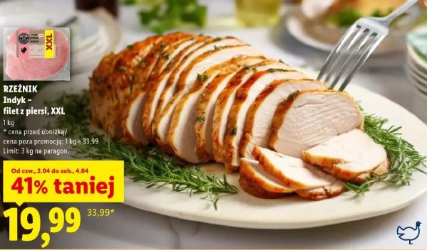 Rzeźnik Indyk - filet z piersi, XXL